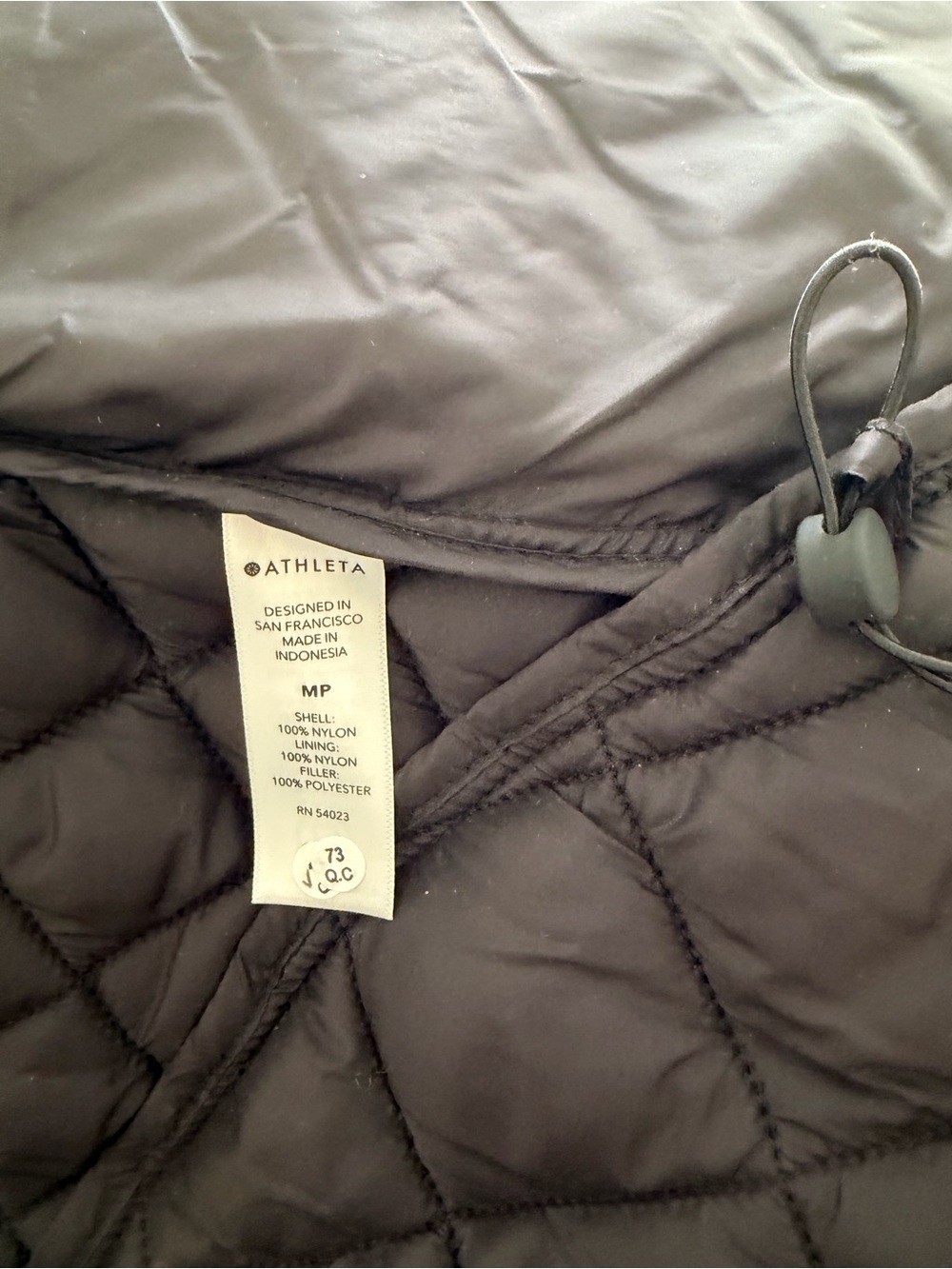 Athleta black whisper featherlight jacket coat - Picture 8 of 9